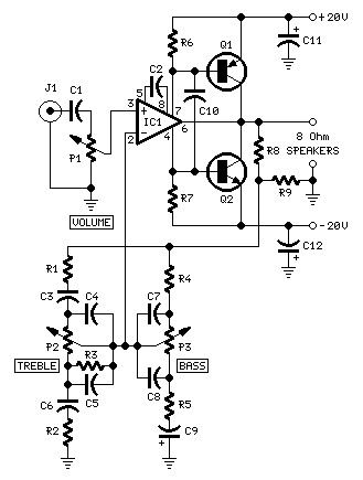 18W Class B Audio Amplifier