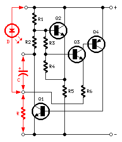 1.5V LED Flasher Oscillator