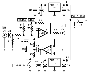 Modular Preamplifier Tone Control